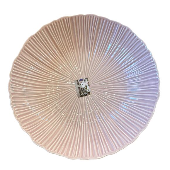 Gorgeous Pink Fluted Nesting Serving Bowls Set of 3 LARGE Made In Portugal New - Picture 7 of 16